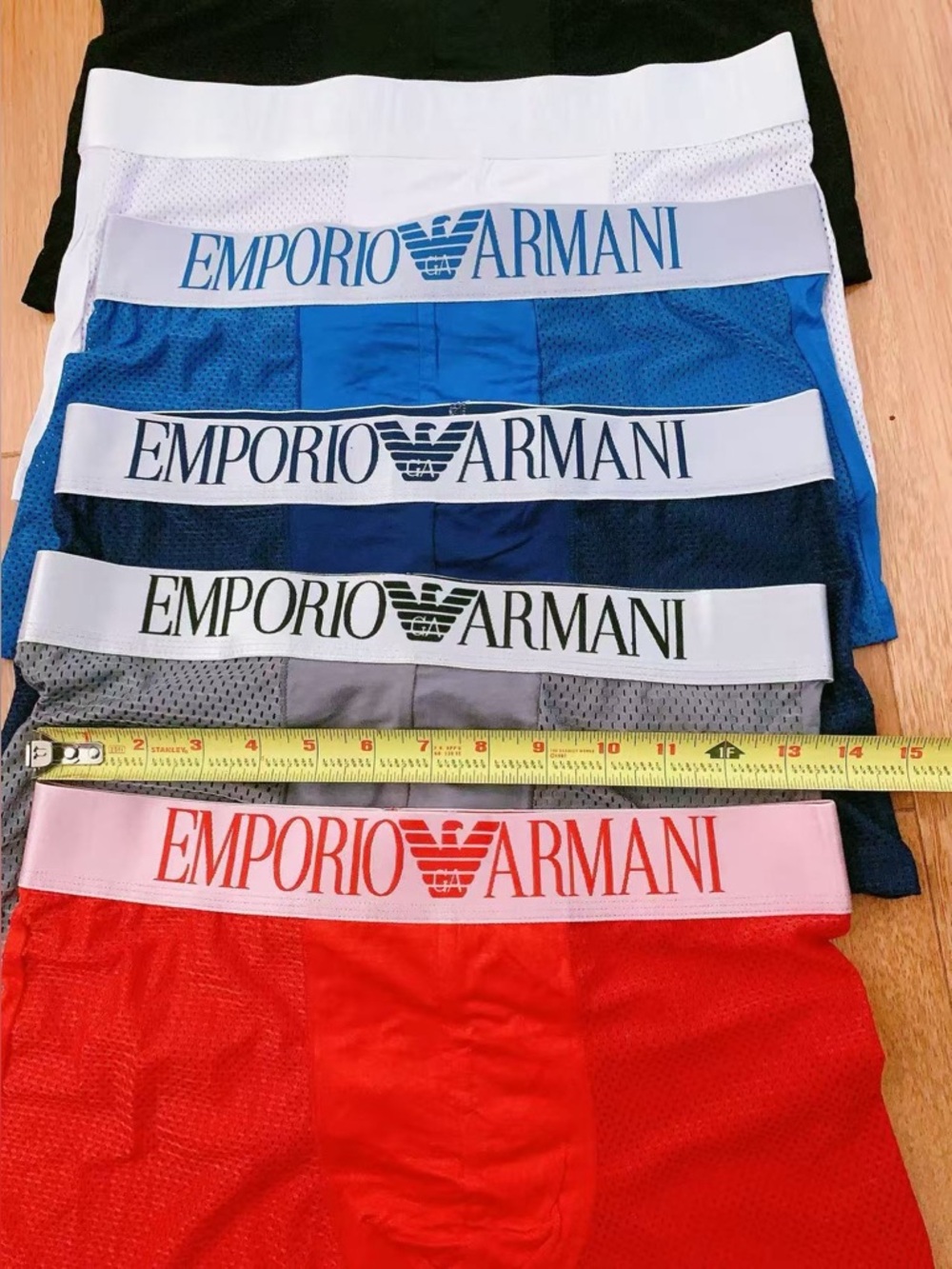 Emporio Armani 3 PC Multicolored Modal Boxer Brief Mesh Men’s Soft Underwear XL - Picture 8 of 10